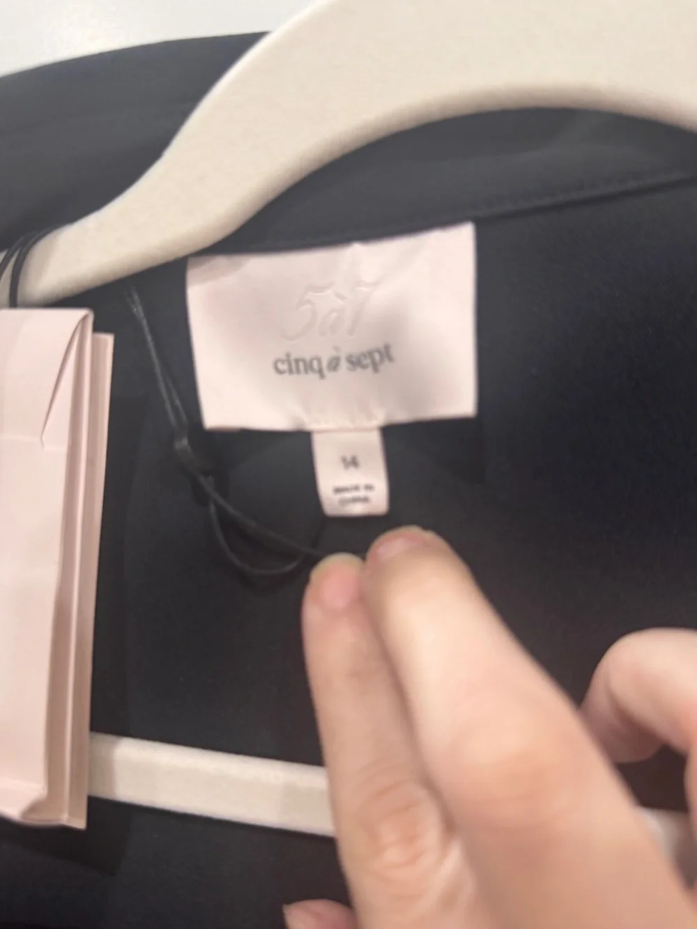 🖤Cinq a sept Black Zenni Ruffle Sleeveless Wrap Mini Dress🖤 - Picture 7 of 8